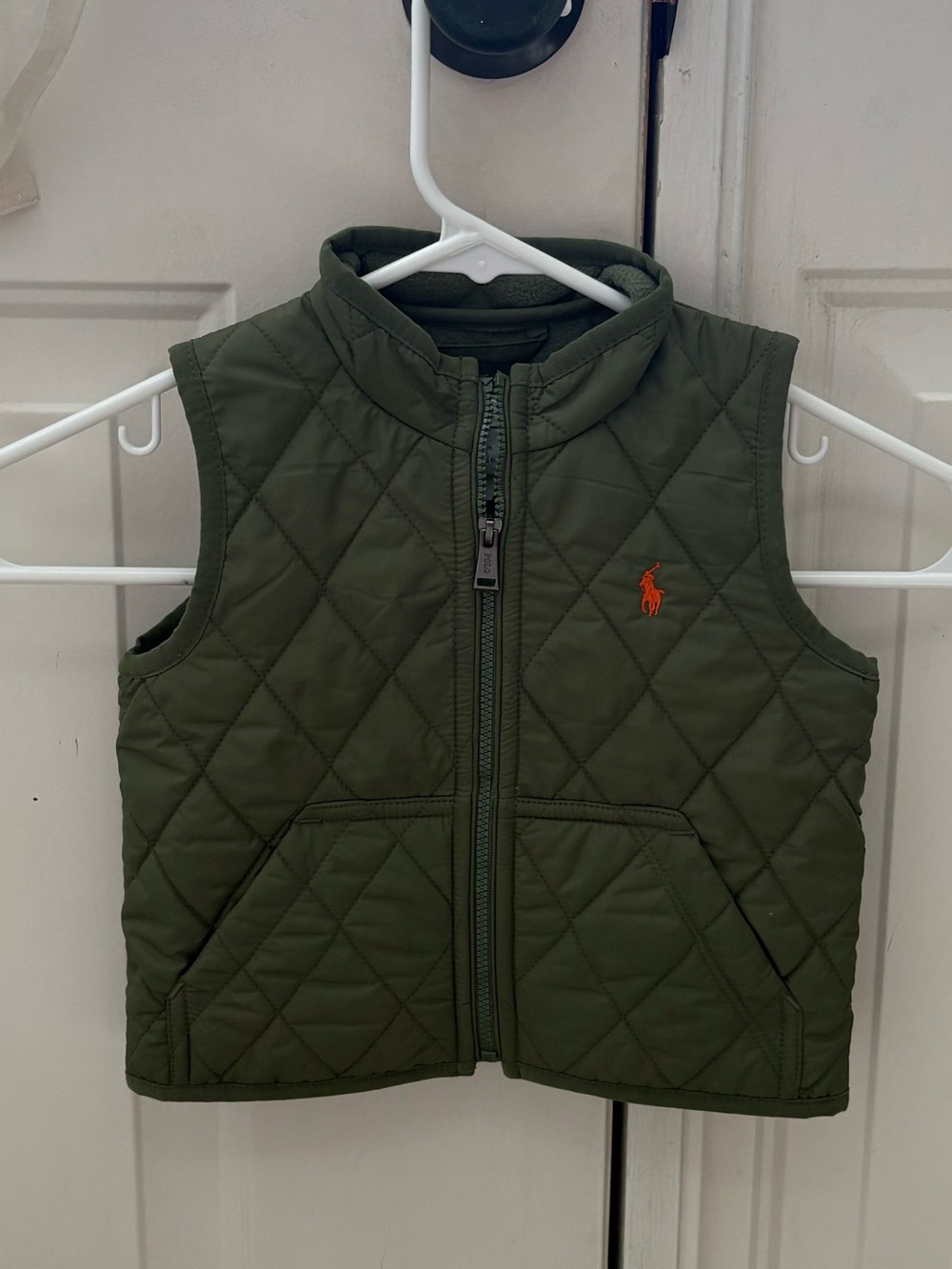 Polo Ralph Lauren Toddler Quilted Olive Green Vest 12 months